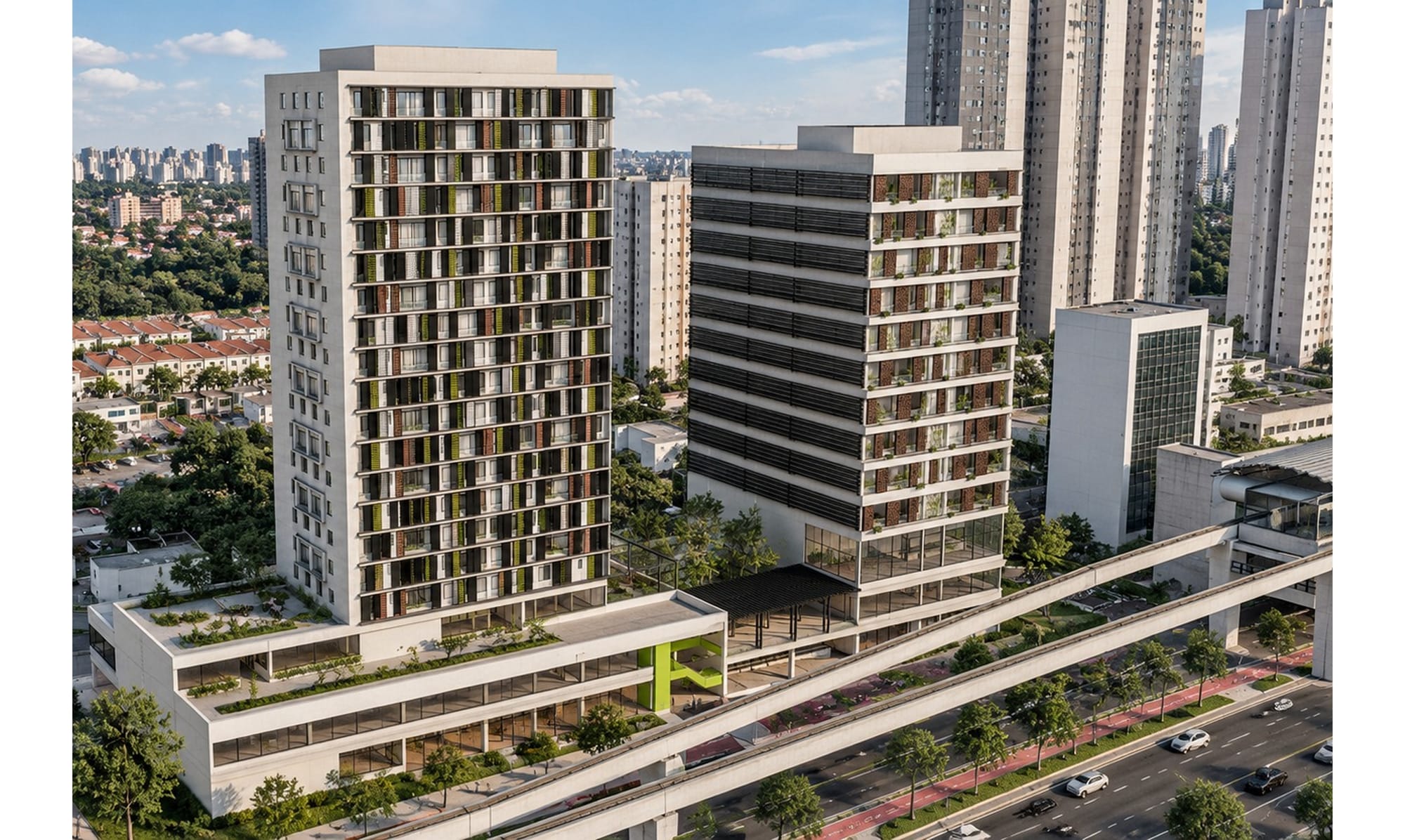 Multifuncional Eixo Oratório — O térreo comercial